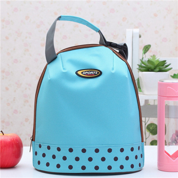 Fashion Cooler Picnic; Lunch Bag; Outdoor Travel Bag; Handbag (Color: Blue)