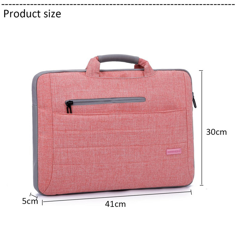15 inch Laptop PC Shoulder Bag Pouch Carrying Soft Notebook Case (Color: Red)
