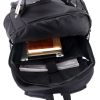 AUGUR; Men Oxford; Leather; Big Capacity; Travel; Outdoor; Laptop; Shoulders Bag; Backpack