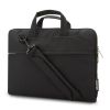 POFOKO Seattle; 11.6/13/15.4 inch; Waterproof Laptop Bag for Laptop/Notebook in Black and Grey Oxford Fabric